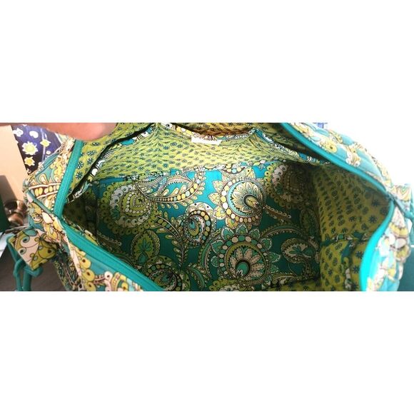 Vera Bradley Medium Active Duffel Bag - Peacock Pattern - Picture 8 of 12